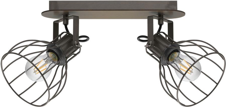 EGLO Plafondspot SAMBATELLO Plafondlamp Plafondspot met E27 fitting L33 5 x B9 cm (1 stuk)