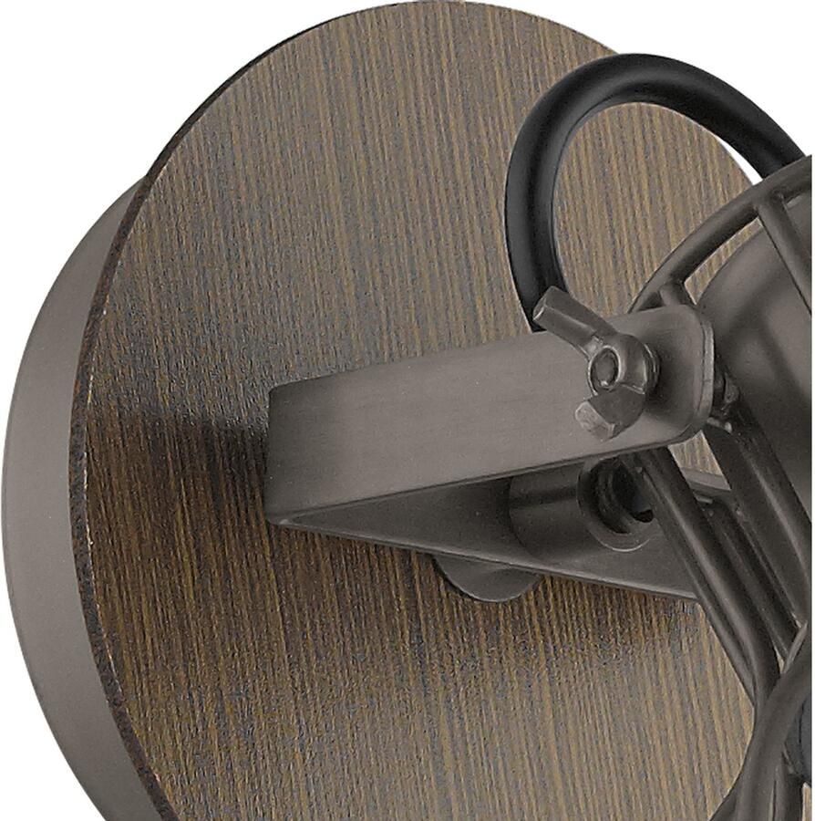 EGLO Plafondspot SAMBATELLO Plafondspot van staal hout excl. E27 40W (1 stuk)