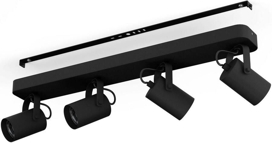 EGLO Plafondspot SOREGO Plafondspot staal GU10 IP20 woonkamerlamp lamp (1 stuk)