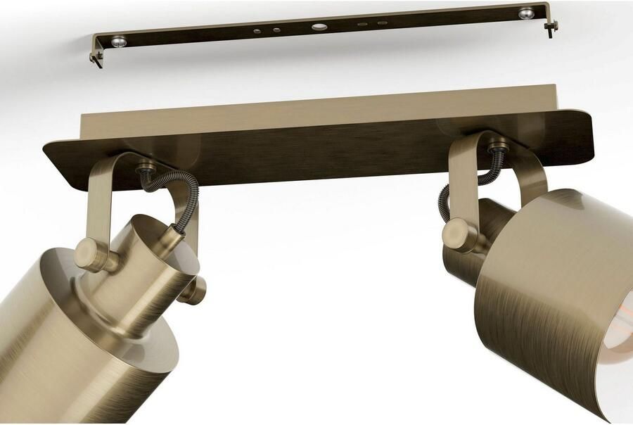 EGLO Plafondspot SOUTHERY Deckenspot in goudkleur en wit van staal excl. E27 40W (1 stuk)