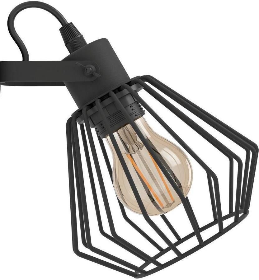 EGLO Plafondspot TABILLANO wandlamp ganglamp woonkamerlamp metaal zwart E27 (1 stuk)