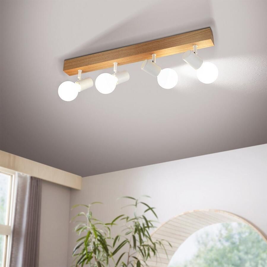 EGLO Plafondspot TOWNSHEND 3 Spot Woonkamerlamp Hal L63 x B5 cm 4X60W excl.