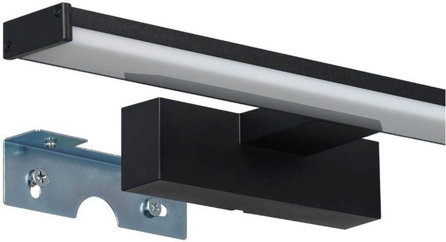 EGLO Spiegellamp PANDELLA 1 Wandlamp LED spiegellamp lamp in zwart wit IP44 (1 stuk) - Foto 3