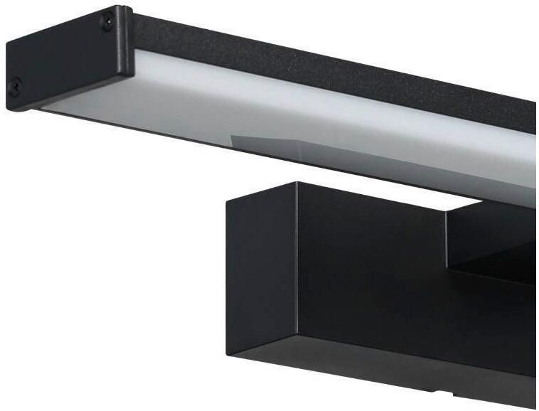 EGLO Spiegellamp PANDELLA 1 Wandlamp LED spiegellamp lamp in zwart wit IP44 (1 stuk) - Foto 4