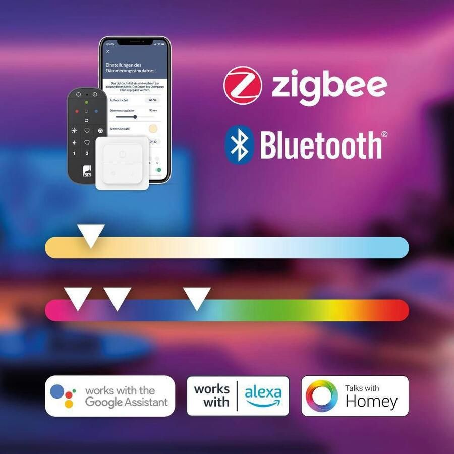 EGLO Connect .z Anchorena-Z Smart Vloerlamp LED 150 cm Bruin Zwart Wit Instelbaar RGB & wit licht Dimbaar Zigbee