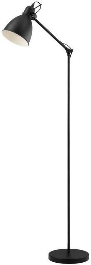 EGLO Staande lamp PRIDDY vloerlamp staande lamp staal zwart E27 industrieel - Foto 8