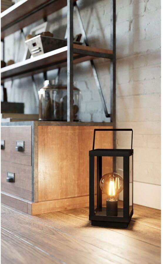 EGLO Tafellamp BRADFORD 1 Tafellamp nacht kastlamp woonkamerlamp lamp E27 fitting (1 stuk)