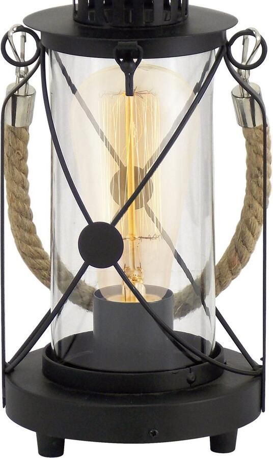 EGLO Tafellamp Bradford Tafellamp 33 x 14 cm lantaarn landhuis retro cottage chic - Foto 5