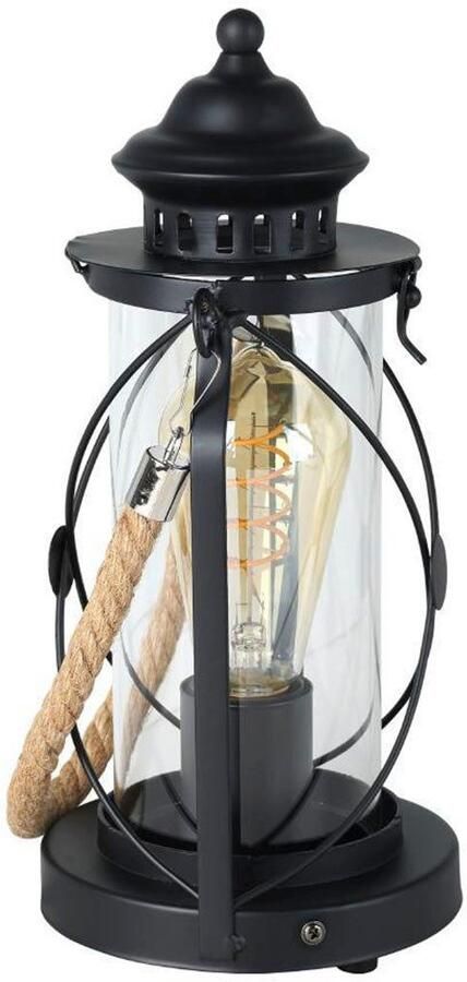 EGLO Tafellamp Bradford Tafellamp 33 x 14 cm lantaarn landhuis retro cottage chic - Foto 6