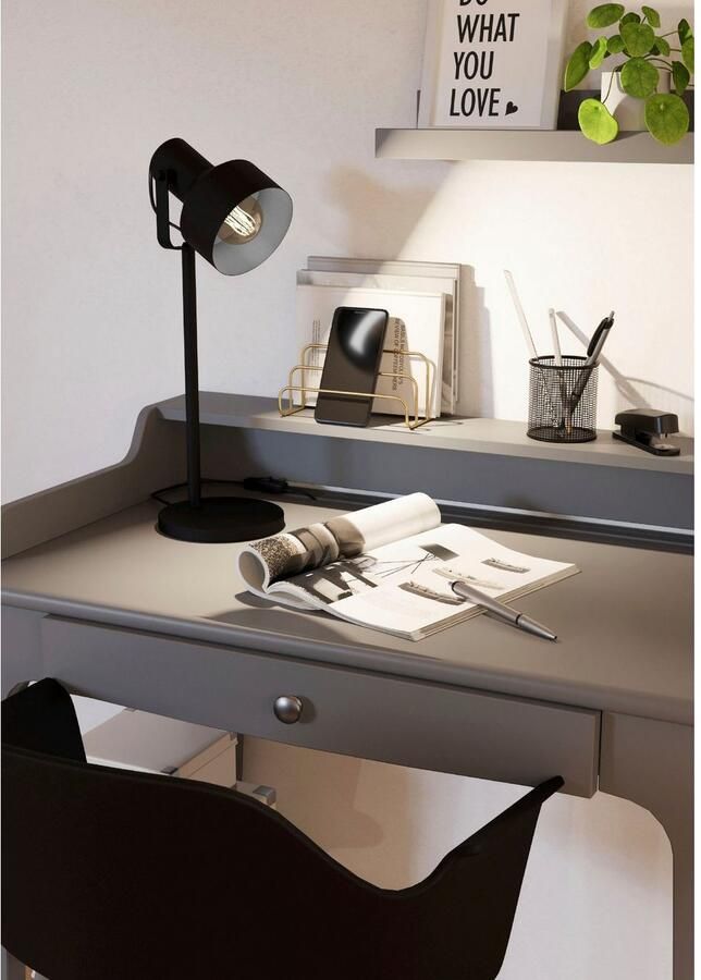 EGLO Tafellamp CASIBARE Tafellamp industrial nacht kastlamp woonkamerlamp E27 fitting (1 stuk)