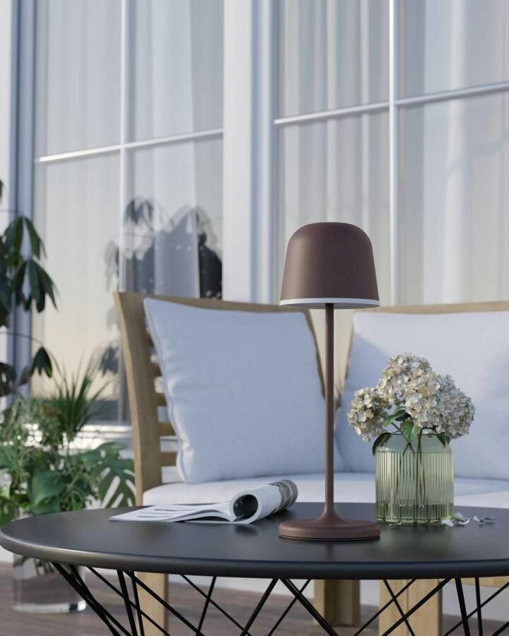 EGLO Tafellamp MANNERA Nachttafellamp touch dimbaar draadloos tafellamp USB-poort IP54 (1 stuk) - Foto 5