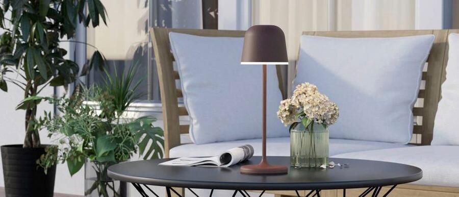 EGLO Tafellamp MANNERA Nachttafellamp touch dimbaar draadloos tafellamp USB-poort IP54 (1 stuk) - Foto 3