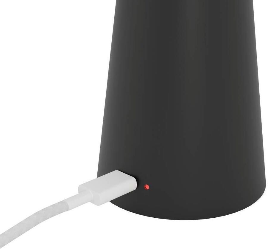 EGLO Piccola Tafellamp Aanraakdimmer Draadloos 28 cm Zwart Instelbaar wit licht Oplaadbaar Buiten en Binnen - Foto 2