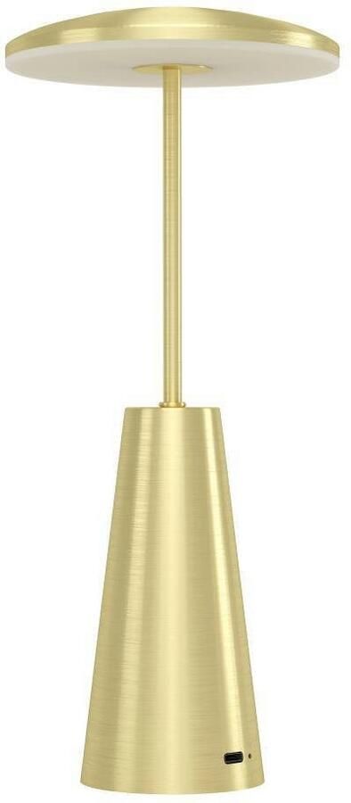 EGLO Piccola Tafellamp Aanraakdimmer Draadloos 28 cm Goud Instelbaar wit licht Oplaadbaar Buiten en Binnen - Foto 4