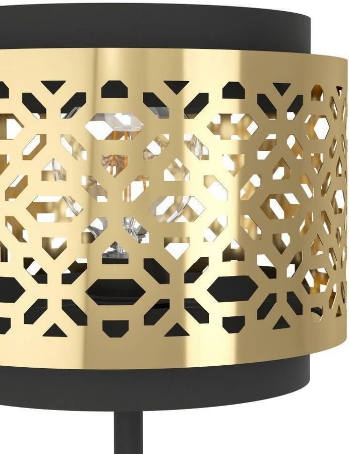 EGLO Tafellamp SANDBACH Tafellamp staal E27 IP20 vintage nachtkastlamp lamp (1 stuk) - Foto 2