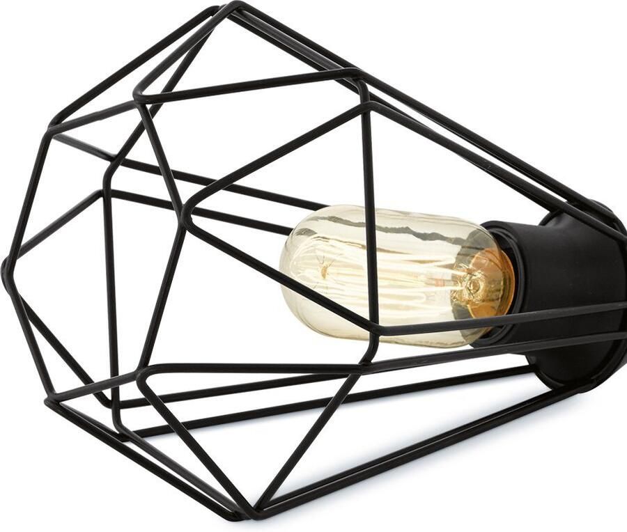 EGLO Tafellamp TARBES Nachtkastlamp eetkamer hal draadgaas 1lamps 9x7x9cm (1 stuk) - Foto 4