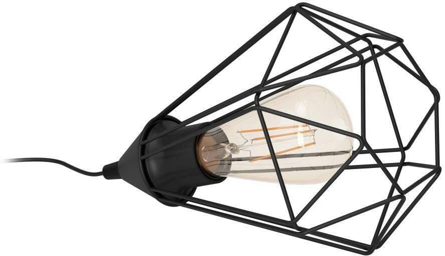 EGLO Tafellamp TARBES Nachtkastlamp eetkamer hal draadgaas 1lamps 9x7x9cm (1 stuk) - Foto 8