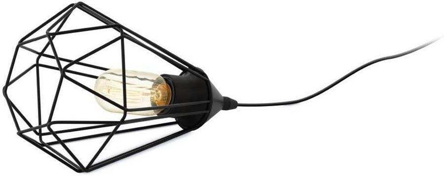 EGLO Tafellamp TARBES Nachtkastlamp eetkamer hal draadgaas 1lamps 9x7x9cm (1 stuk) - Foto 9