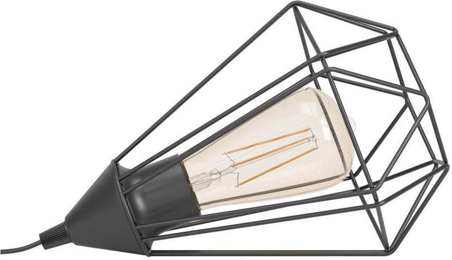 EGLO Tafellamp TARBES Nachtkastlamp eetkamer hal draadgaas 1lamps 9x7x9cm (1 stuk) - Foto 7