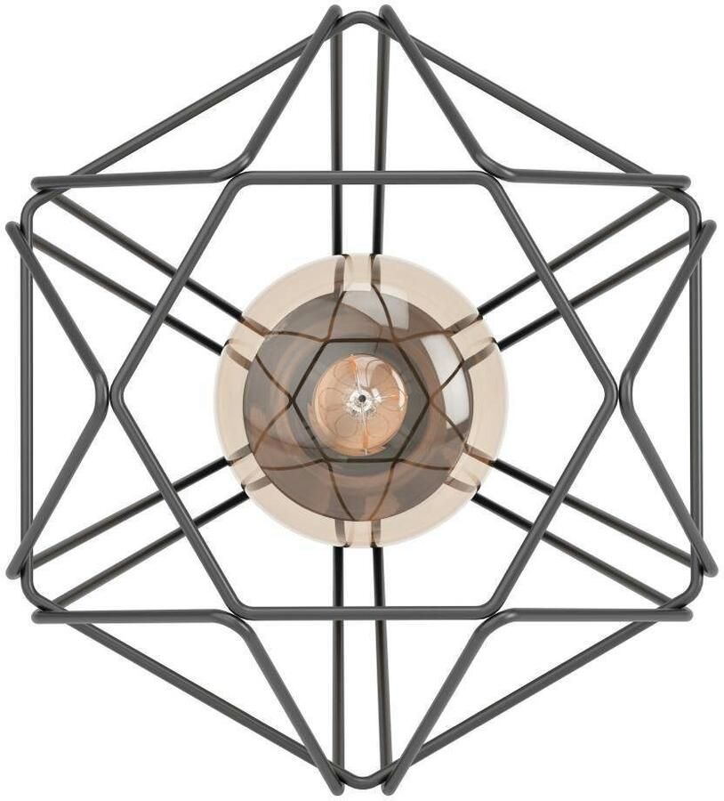 EGLO Tafellamp TARBES Nachtkastlamp eetkamer hal draadgaas 1lamps 9x7x9cm (1 stuk) - Foto 2