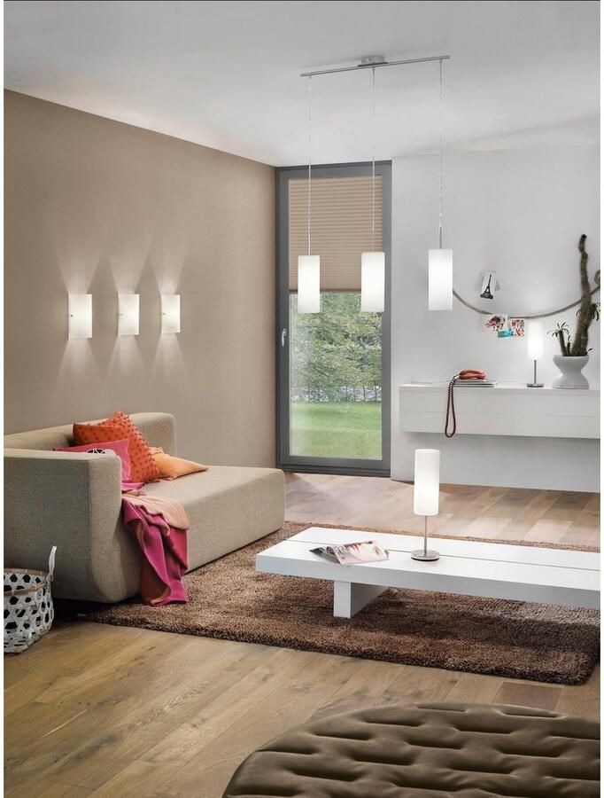 EGLO Tafellamp TROY 3 Tafellamp staal en glas E27 IP20 nachtkastlamp lamp