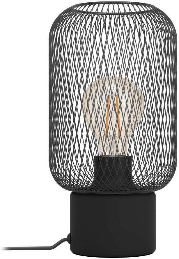 EGLO Tafellamp WRINGTON Tafellamp vintage staal E27 nachtkastlamp lamp (1 stuk)