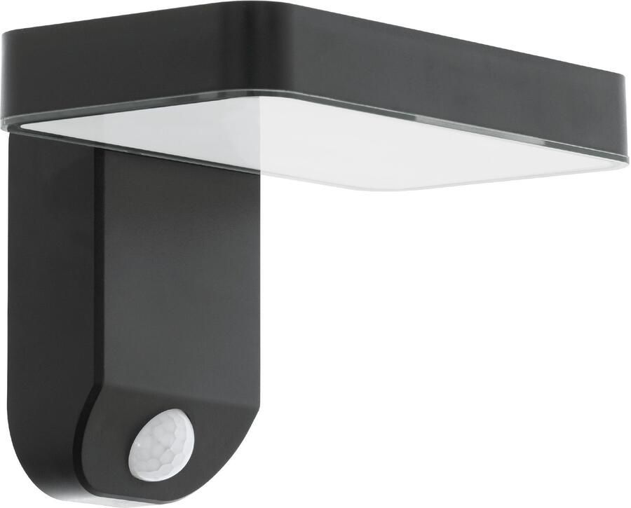 EGLO Wandlamp PASTION LED Wandlamp kunststof solar buitenlamp terras lamp (1 stuk)