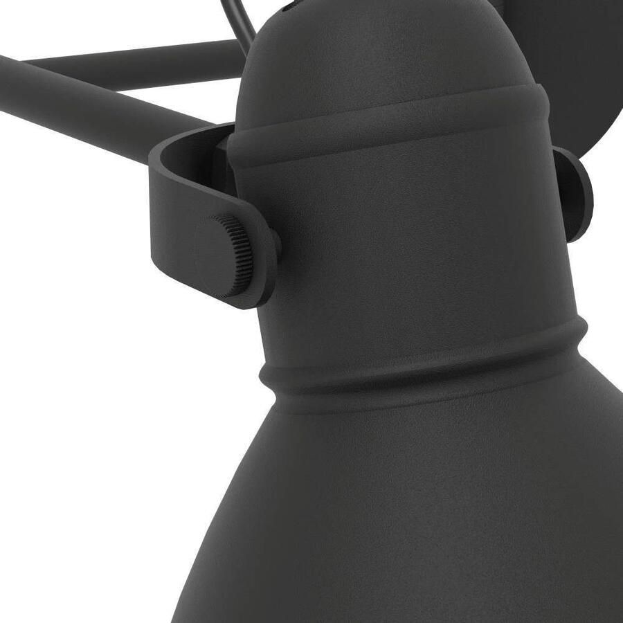 EGLO Wandlamp SAN PERI Wandlamp staal E27 IP20 slaapkamerlamp bureaulamp (1 stuk)