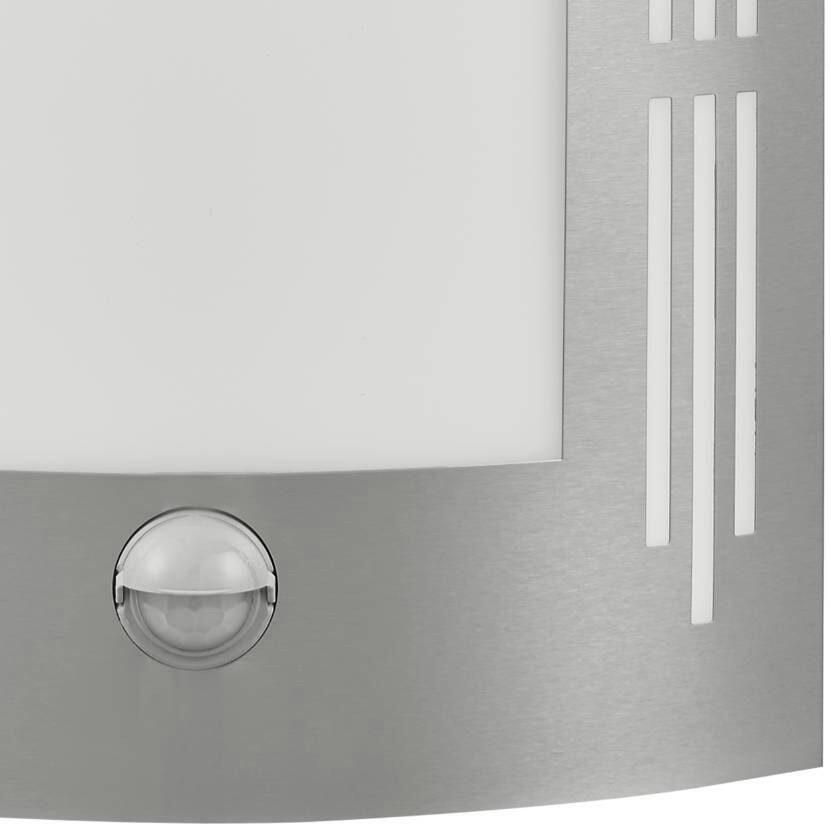 EGLO Wandlamp voor buiten CITY wandlamp buitenverlichting roestvrij staal excl. lichtbron (1 stuk)