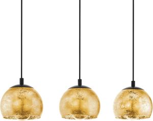 EGLO Hanglamp ALBARACCIN zwart l78 x h110 x b19 cm exk. 3x e27 (elk max. 40 w) hanglamp eettafellamp hanglamp eetkamerlamp lamp voor eettafel lamp voor de woonkamer hanglamp keuken woonkamer