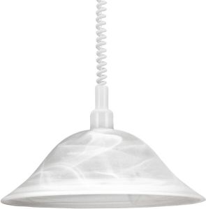 EGLO Hanglamp ALESSANDRA wit ø38 x h110 cm exk. 1x e27 (elk max. 60 w) hanglamp eettafellamp hanglamp eetkamerlamp lamp voor eettafel lamp voor de woonkamer hanglamp keuken woonkamer