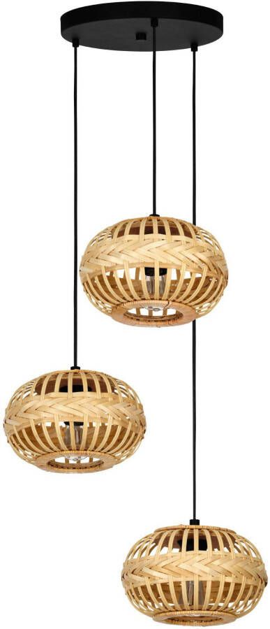 EGLO Hanglamp AMSFIELD 1 Hanglamp in zwart van staal excl. E27 40W (1 stuk)
