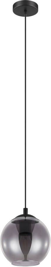 EGLO Hanglamp ARISCANI Lamp voor eettafel hanglamp rookglas zwart transparant E27 (1 stuk) - Foto 3
