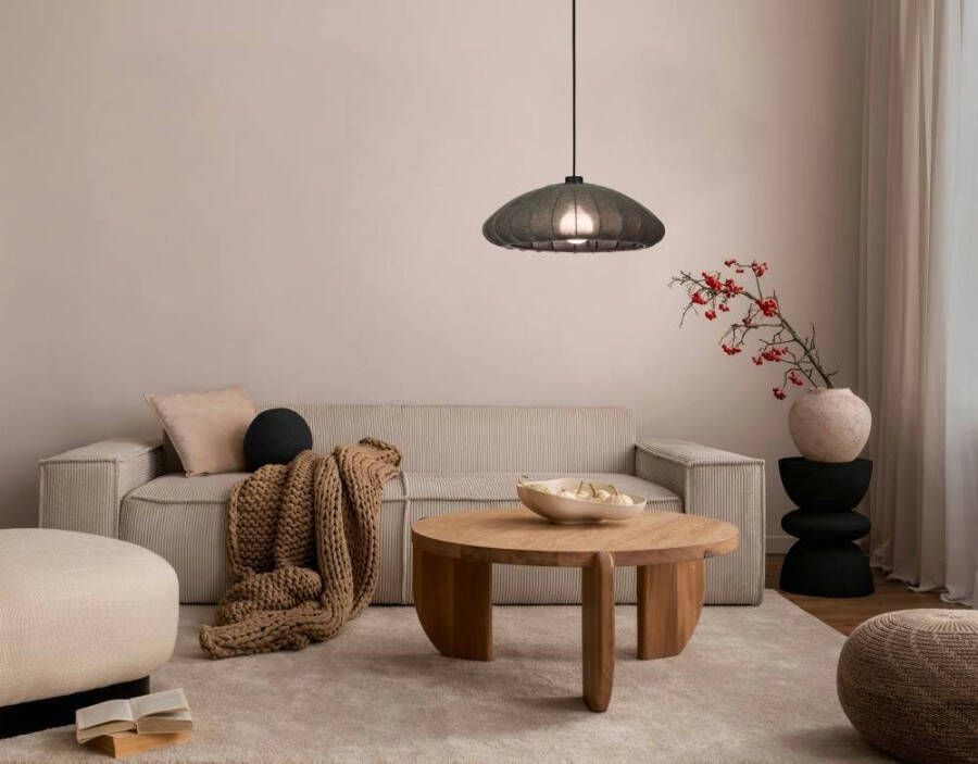 EGLO Hanglamp BARLASTON Hanglamp eetkamerlamp grijs zwart hanglamp Ø 45 cm (1 stuk)