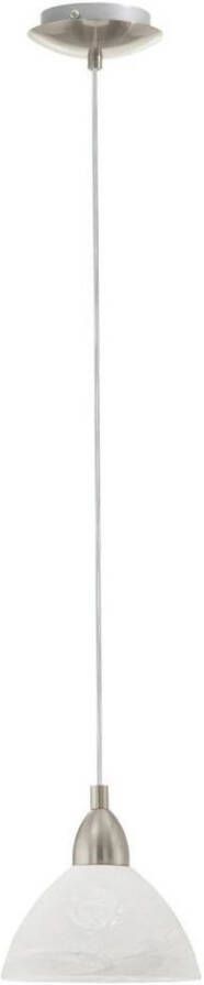 EGLO Hanglamp Brenda Hanglamp eetkamerlamp glas in albast wit klassieke look (1 stuk)