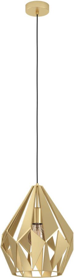 EGLO Hanglamp CARLTON Hanglamp in goudkleur van staal excl. E27 1X60W (1 stuk)