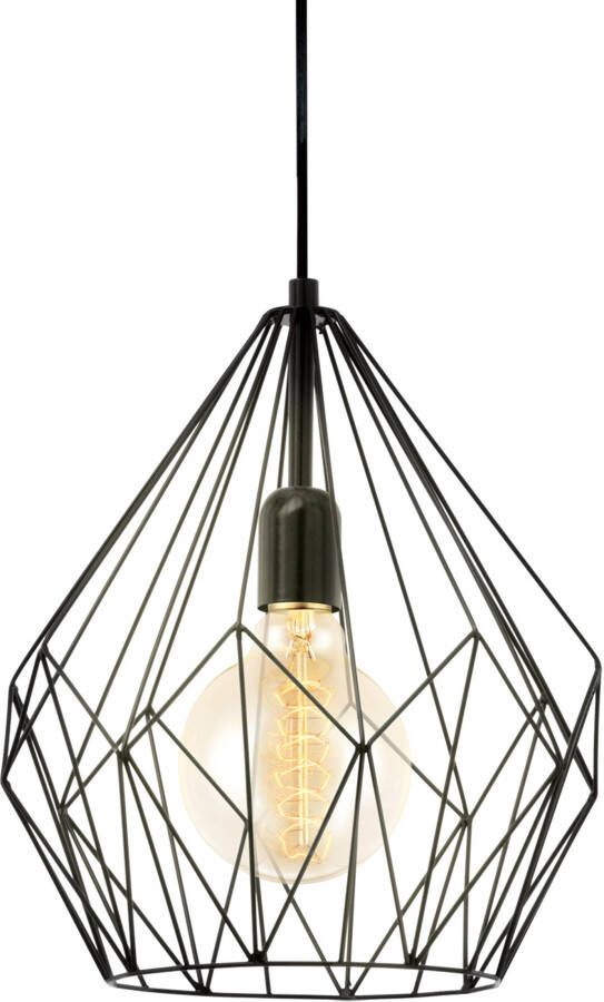 EGLO Hanglamp CARLTON Vintage Hanglamp 1 lamps Draadgaas Industrieel 110x31cm - Foto 6