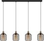 EGLO Â ChisleÂ HanglampÂ -Â E27Â -Â 130Â cmÂ -Â Zwart Gebronsd Amber Leen Bakker - Thumbnail 1