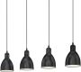 EGLO  Priddy Hanglamp - E27 - 97 5 cm - Zwart Wit - Thumbnail 2