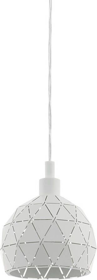 Eglo Roccaforte Hanglamp 1 lichts Ø17 cm E14 Wit