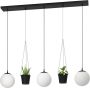 Eglo Rondo 3 Hanglamp E27 121 cm Zwart Wit - Thumbnail 2