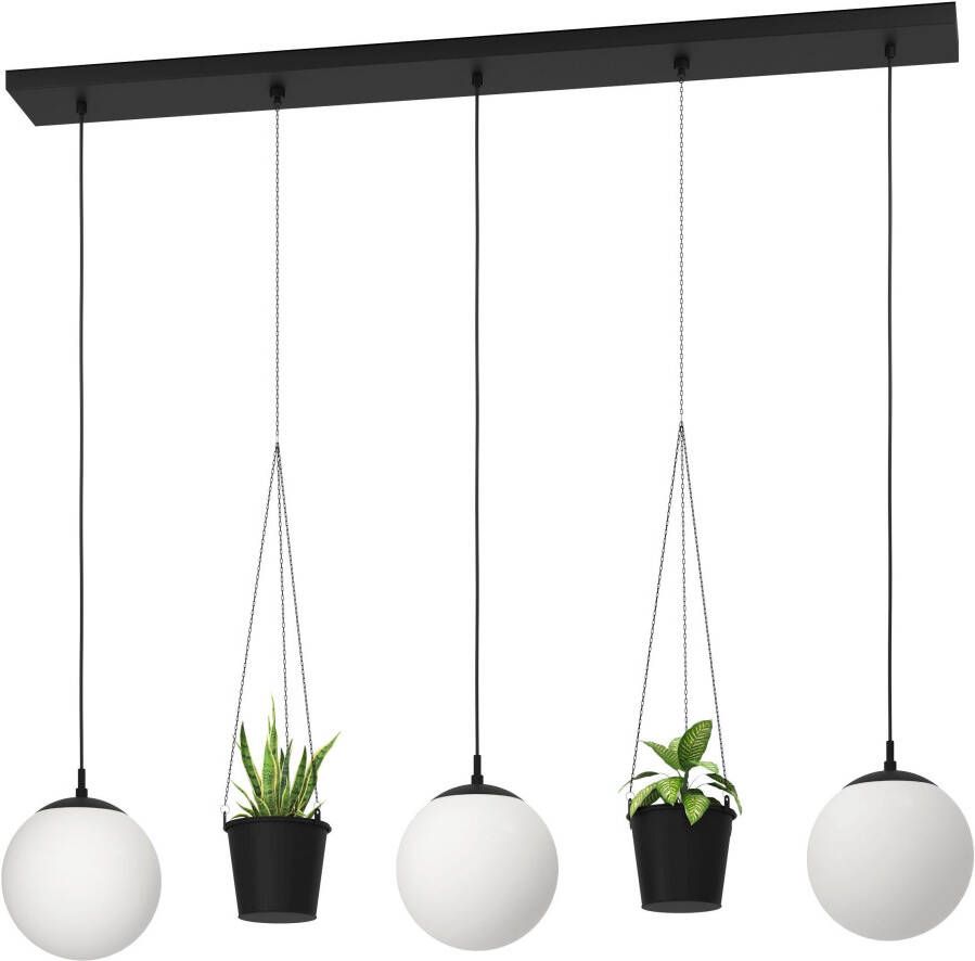 EGLO Hanglamp Rondo 3 Hanglamp in zwart van staal excl. E27 40W (1 stuk)