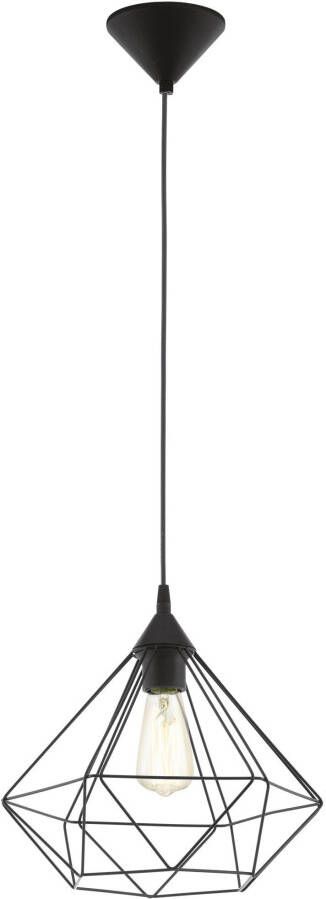 EGLO Hanglamp TARBES hanglamp pendellamp vintage retro staal zwart E27
