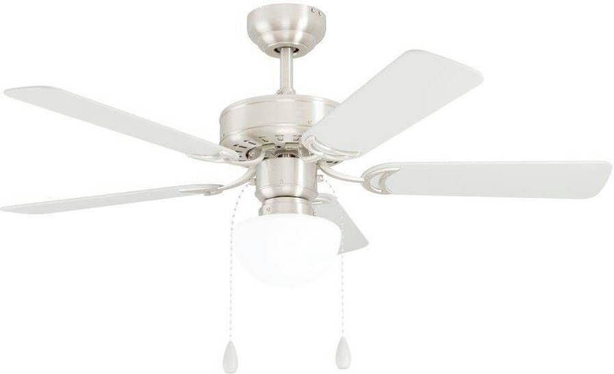 EGLO Led-plafondlamp Cadiz plafondventilator Plafondlamp ventilator met licht verwisselbare bladen trekkoord Ø 107 cm (1 stuk)