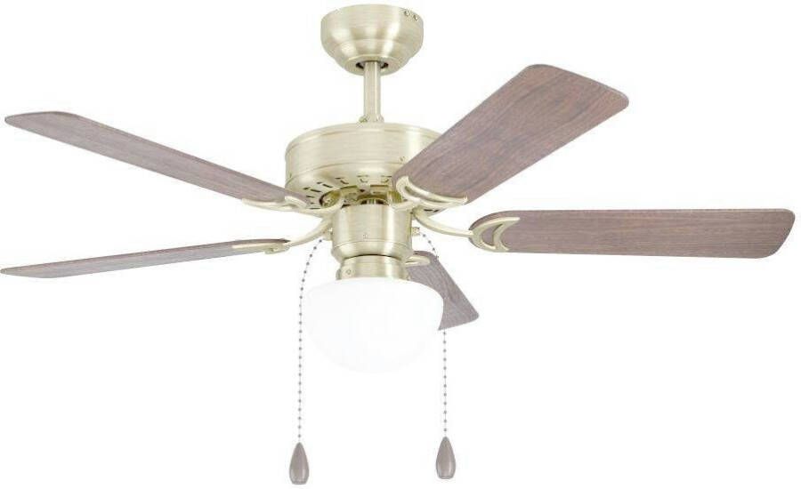 EGLO Led-plafondlamp Cadiz plafondventilator Plafondlamp ventilator met licht verwisselbare bladen trekkoord Ø 107 cm (1 stuk)