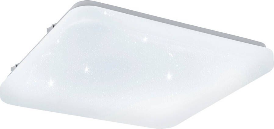 EGLO Led-plafondlamp FRANIA-S wit l28 x h7 x b28 cm inclusief 1x led-plank (elk 10w) warmwit