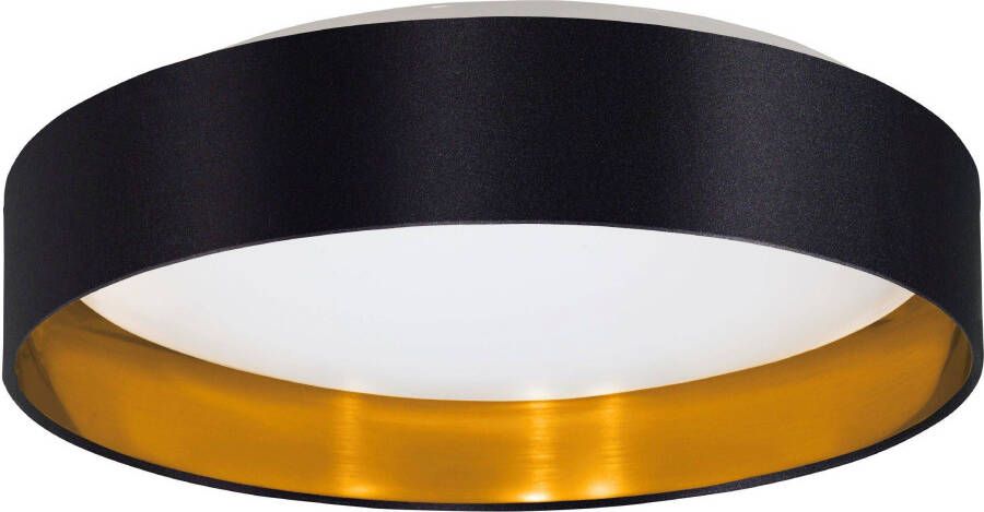 EGLO Led-plafondlamp MASERLO Stoffen lamp Maserlo2 Ø38 x H9 cm led-plank textielen kap (1 stuk) - Foto 5