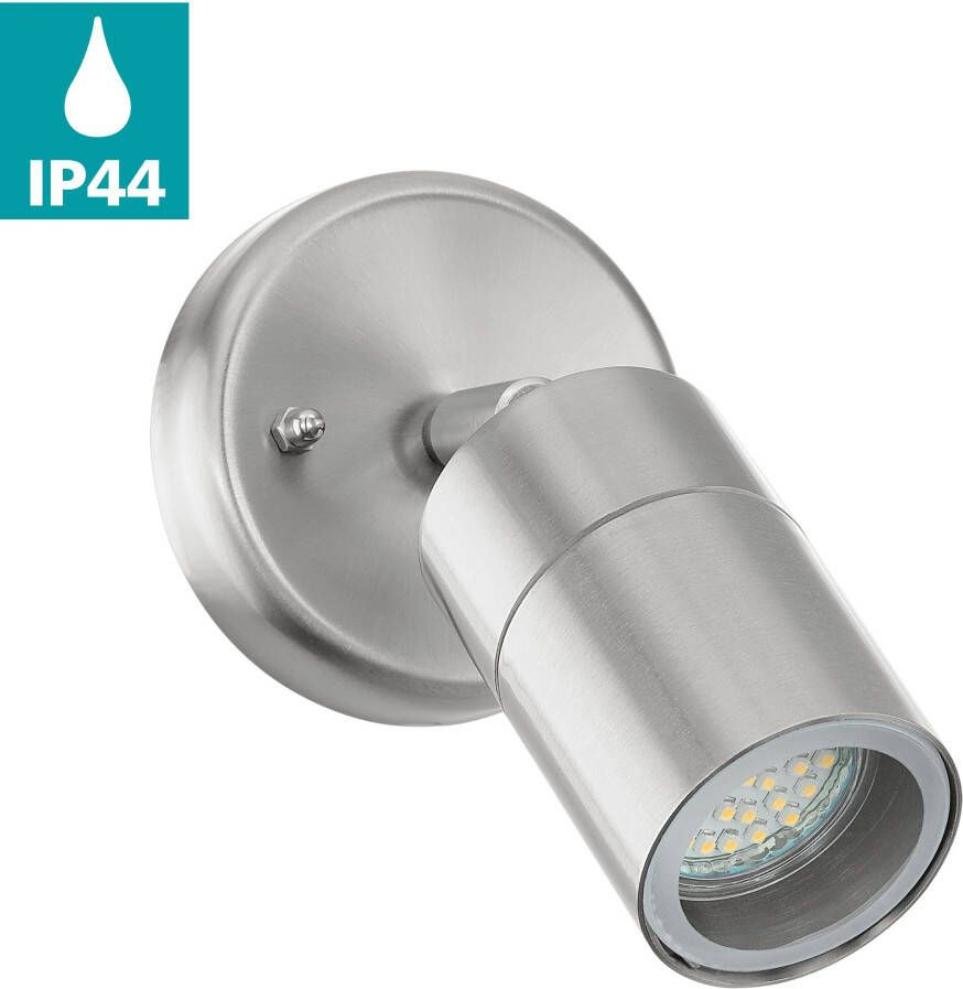 Eglo Stockholm 1 Buitenverlichting Wandlamp 1 Lichts LED RVS Helder