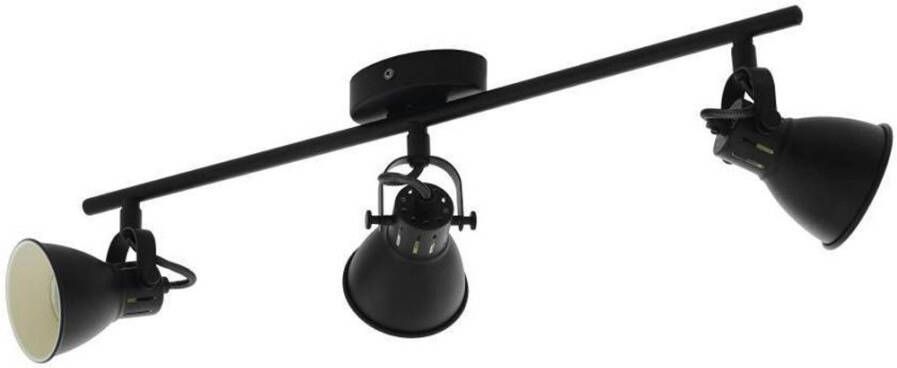 EGLO Ledplafondspots SERAS 2 plafondlamp woonkamerlamp spot zwart metaal GU10