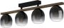 EGLO Plafondlamp FILAGO Plafondlamp in zwart en bruin van staal hout excl. E27 40W (1 stuk) - Thumbnail 1